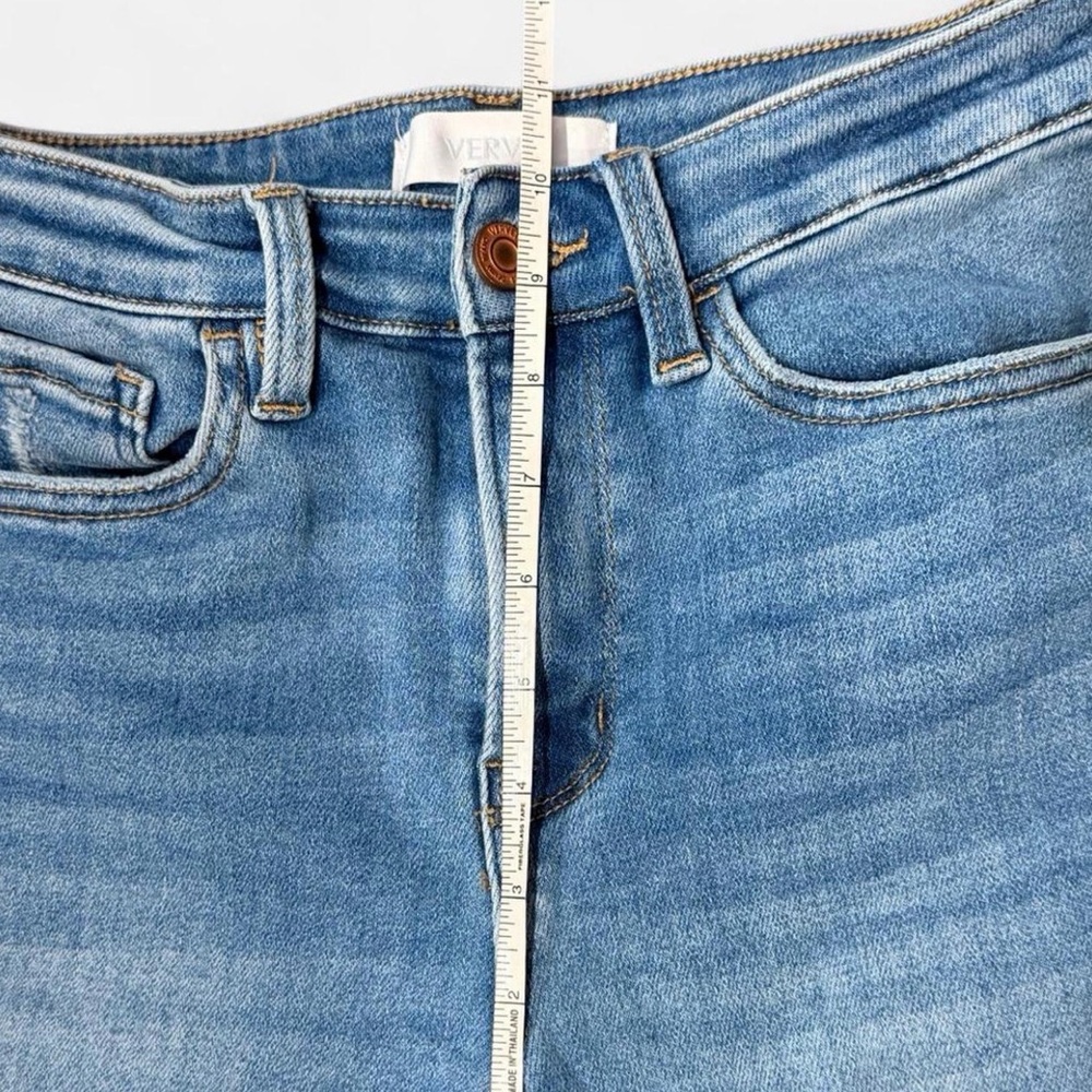 Vervet by Flying Monkey High Rise Straight Leg Jeans Size 27 Medium Wash - Picture 6 of 7